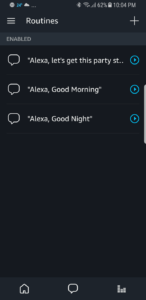 Alexa App Routines