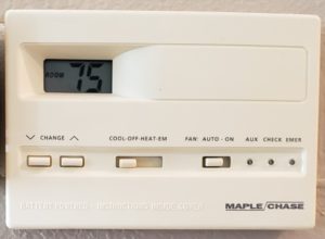 auxiliary emergency heat thermostat