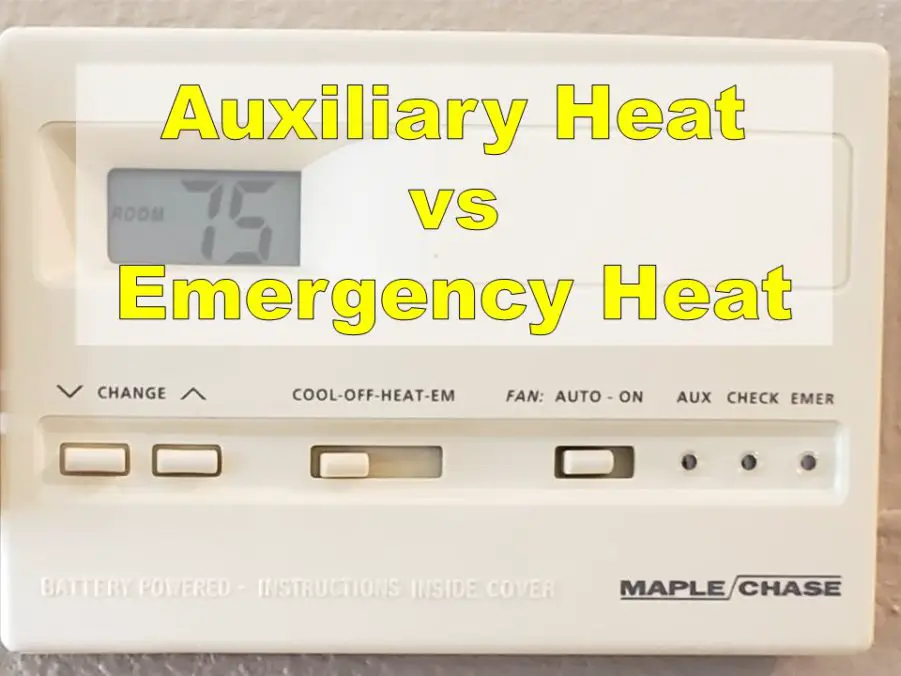 auxiliary heat vs emergency heat